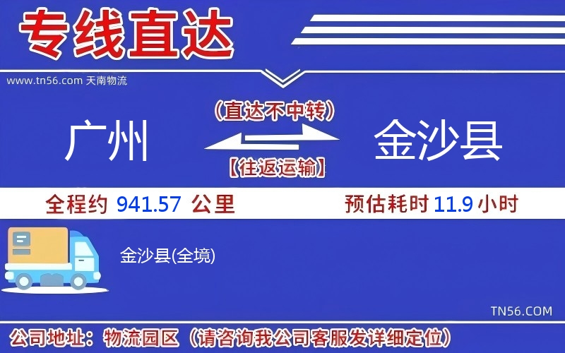 廣州到金沙縣物流公司