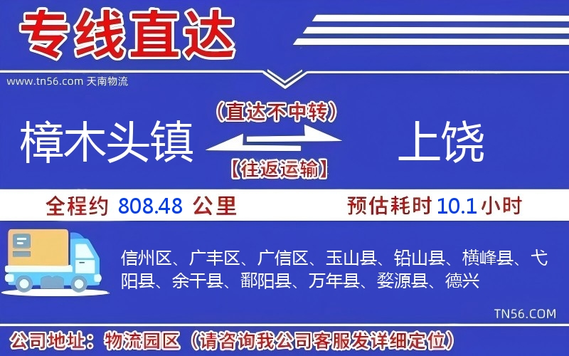 樟木頭鎮(zhèn)到上饒物流公司 樟木頭鎮(zhèn)到上饒物流公司