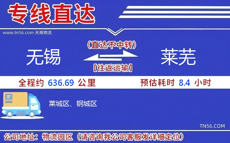 無錫到萊蕪物流公司 無錫到萊蕪物流公司